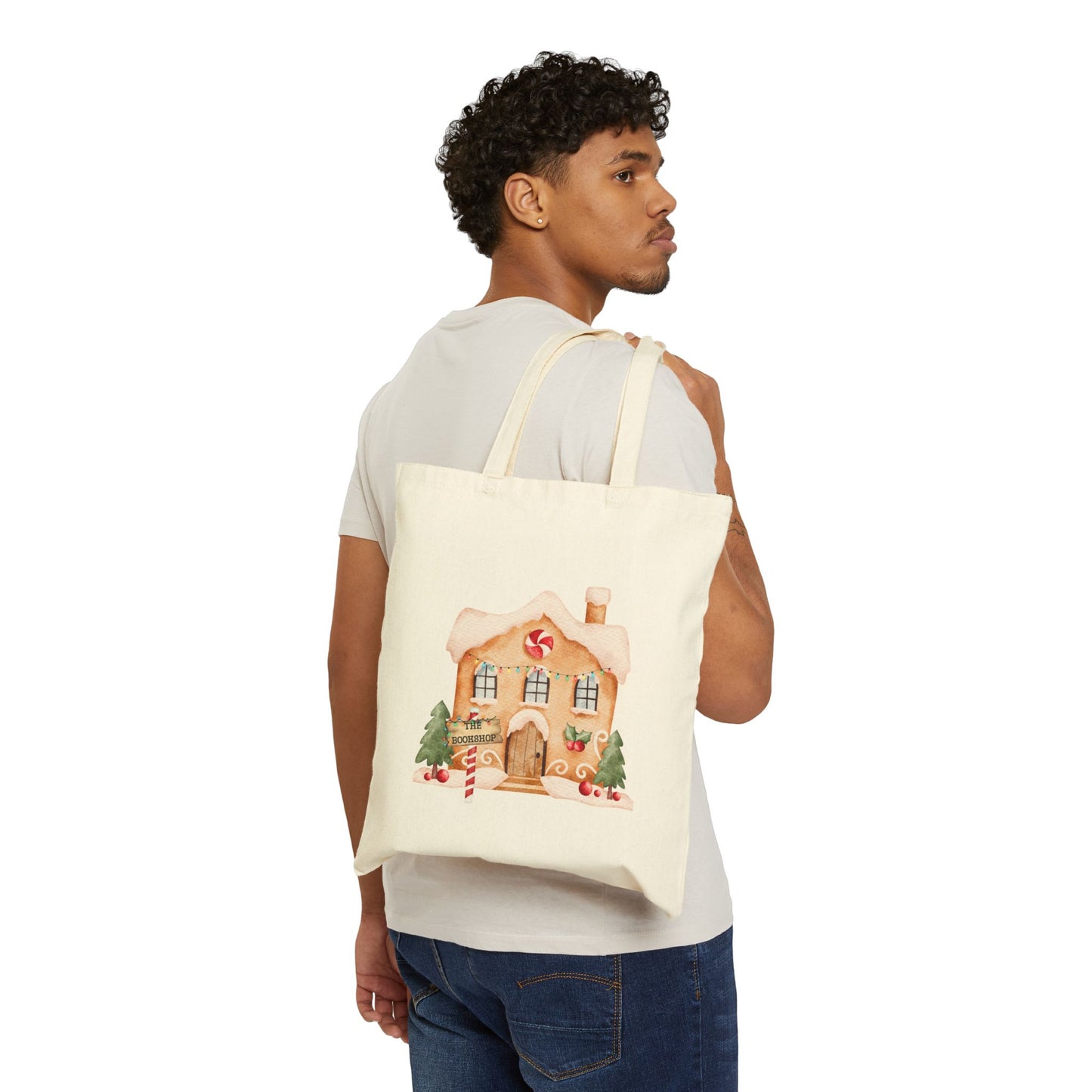 The Bookshop Cotton Canvas Tote Bag