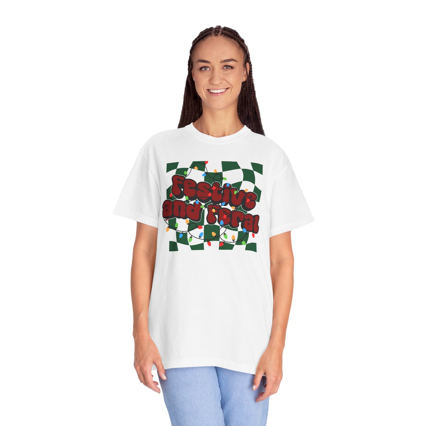 Festive and Feral Comfort Colors Tee