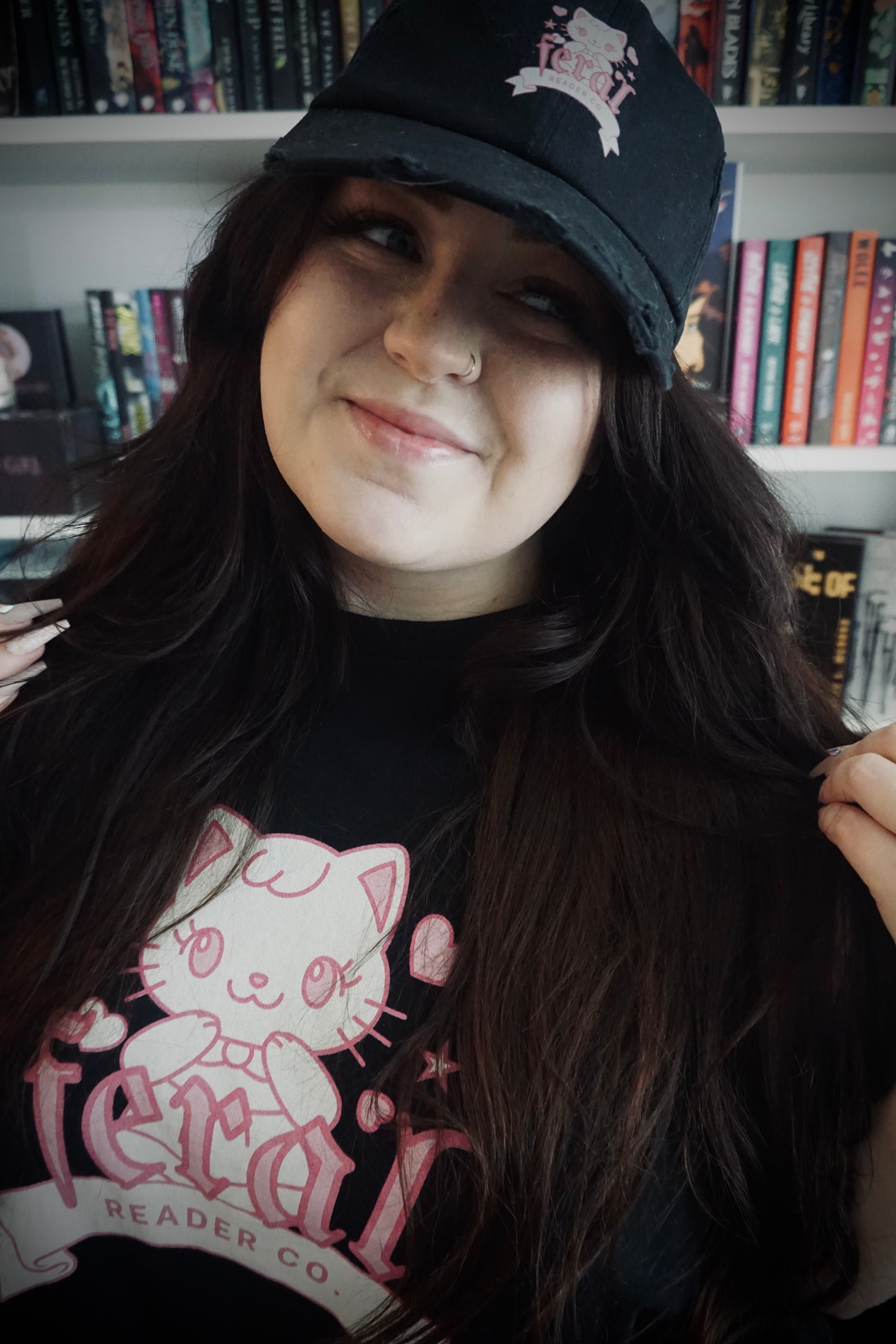 Feral Kitty Distressed Hat