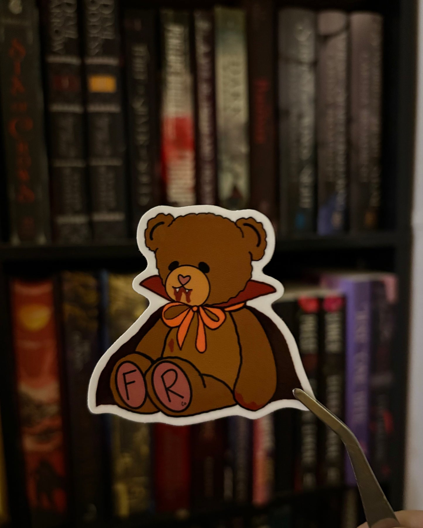 Vampire Teddy Sticker