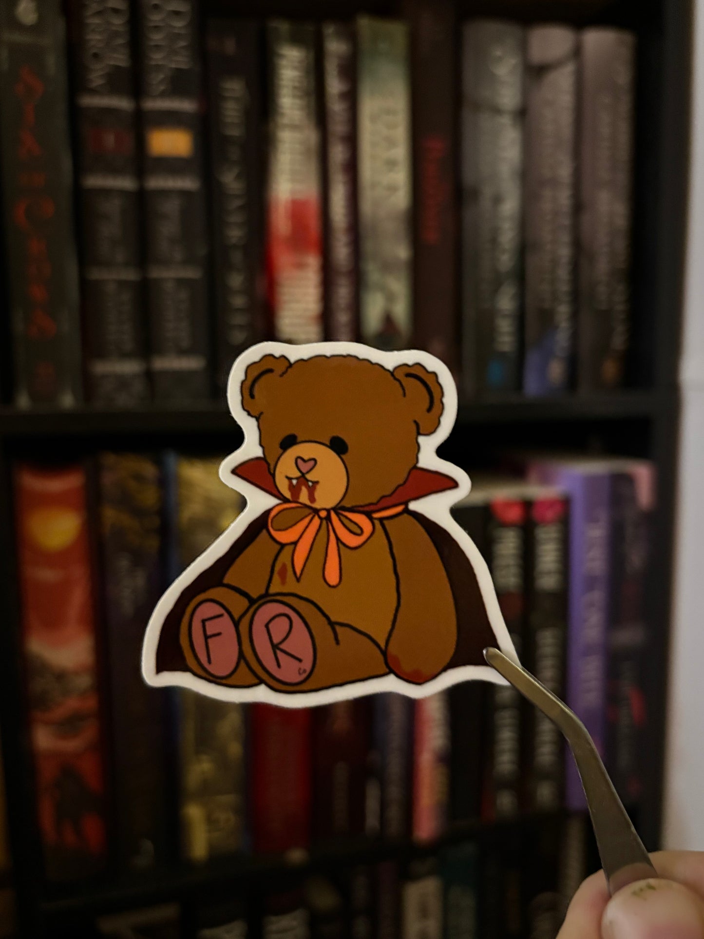 Vampire Teddy Sticker